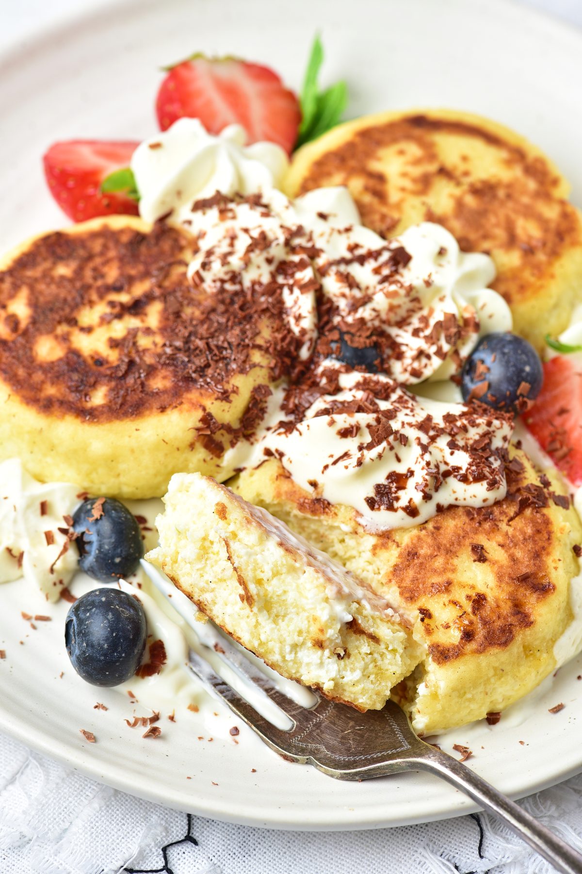 Cottage cheese pancakes