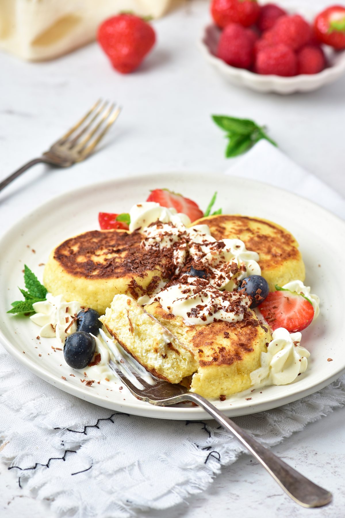 Cottage cheese pancakes
