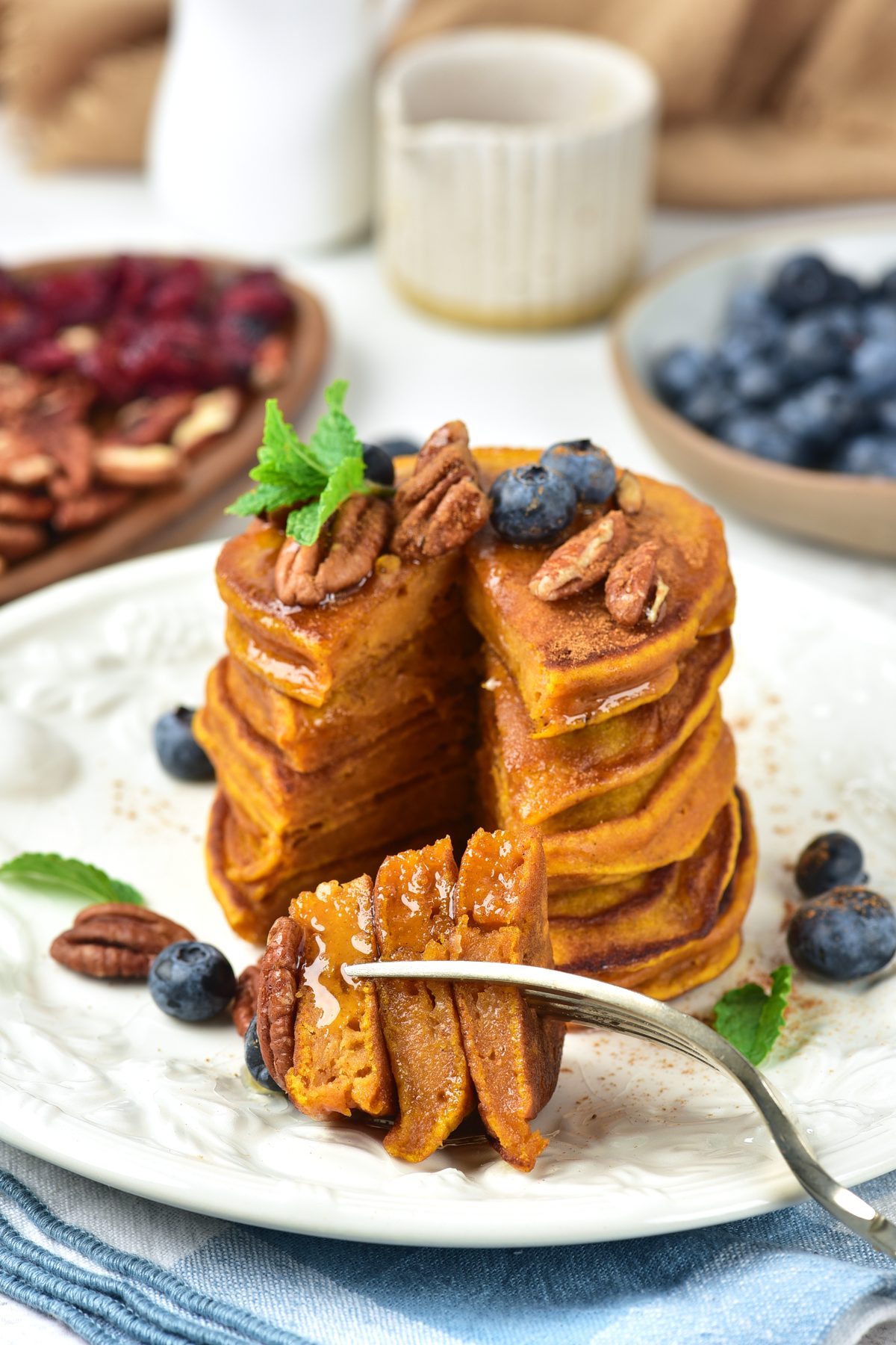 Pumpkin pancakes
