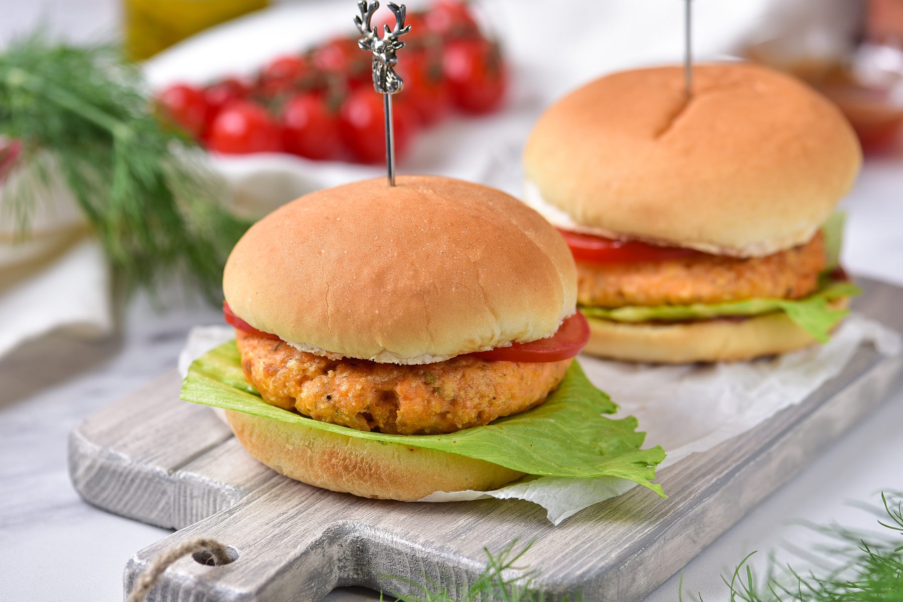 Salmon burgers