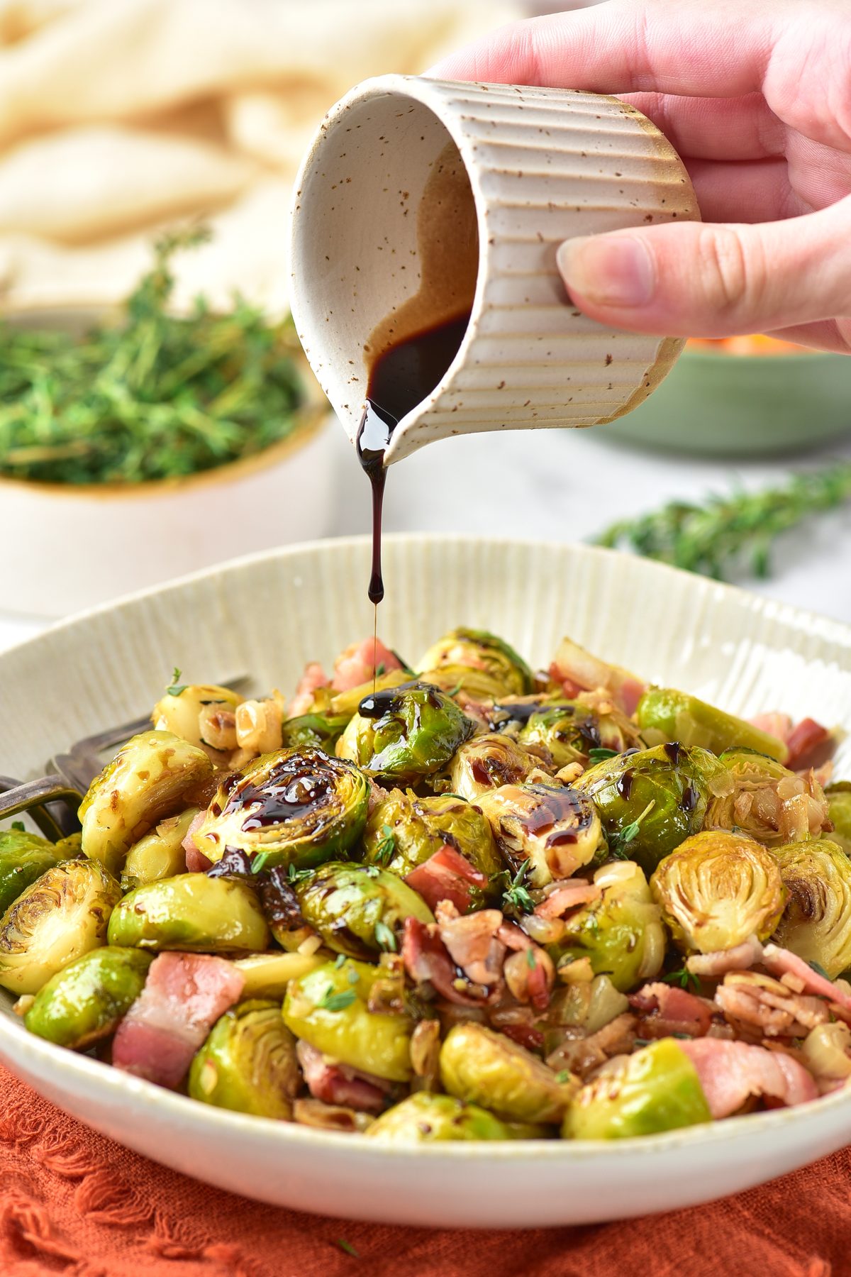 Brussels sprouts with bacon