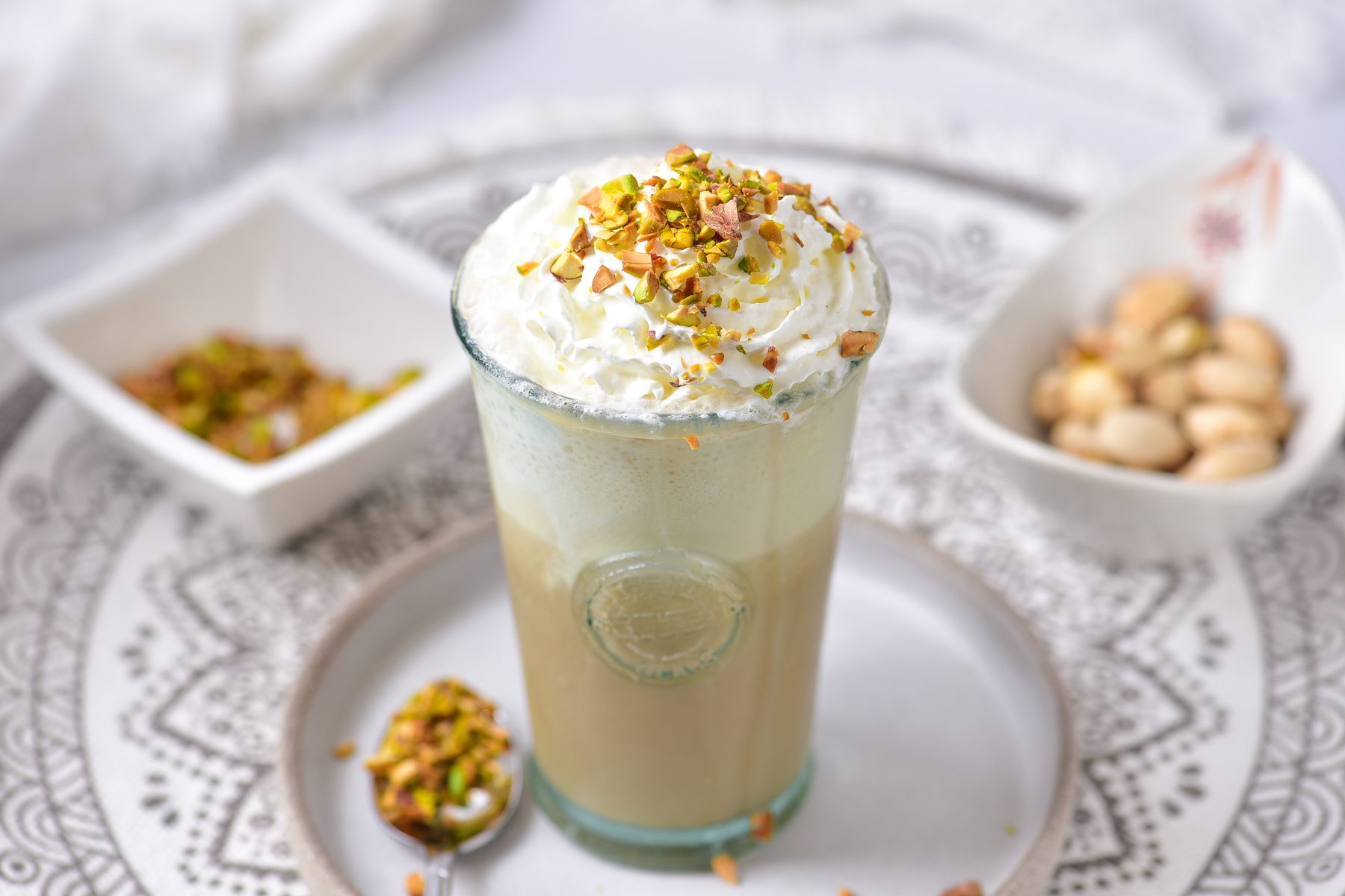 Pistachio latte